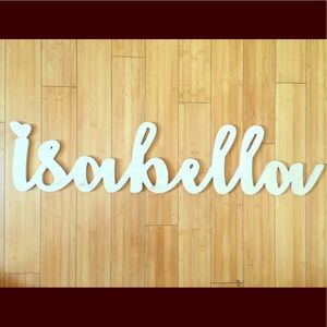 🚫SOLD🚫Isabella wooden name in birch wood